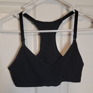 Auden Black Racerback Nursing Bralette